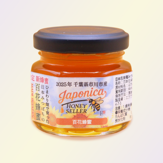 【今だけ】市川産：ひまわり畑で育った日本みつばちの生蜂蜜（数量限定100個）（送料無料）