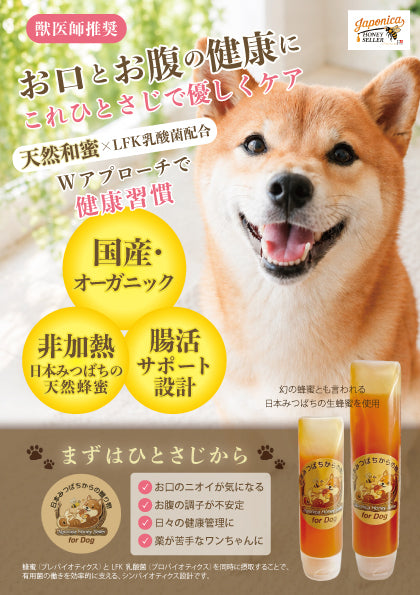 【For Dog】愛犬用日本みつばちの生蜂蜜（LFK乳酸菌入り）小45g